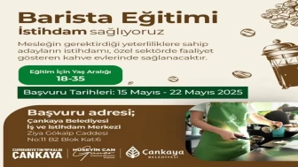 Çankaya Belediyesi’nden Gençlere Müjde: İstihdam Garantili Barista Eğitimi Başladı