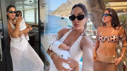 Doğum Kilolarını Verdi! Sahra Işık Tatil Pozlarıyla Dikkatleri Üzerine Çekti