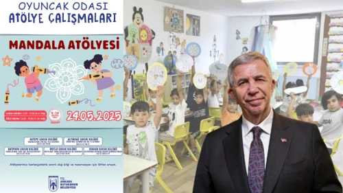 Ankara Büyükşehir Belediyesi’nden Çocuklara Özel Mandala Atölyesi