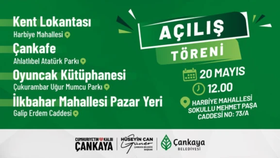 Çankaya Belediyesi’nden Hizmet Atağı: 4 Yeni Tesis Açılıyor